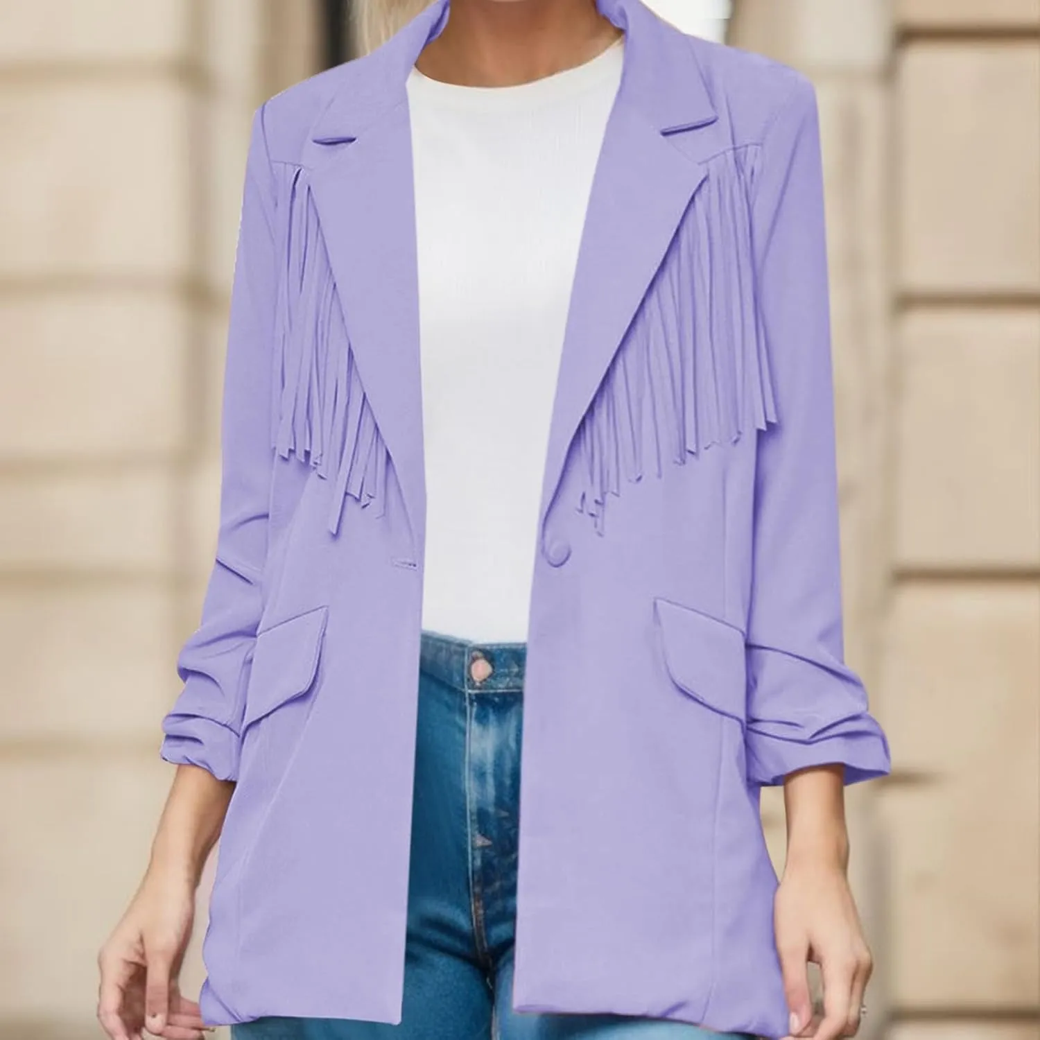 Women's Sequin Blazers Trendy Casual Suit Jackets Open Front Fall Coats Long Sleeve Formal Blazer for Party Work Office
