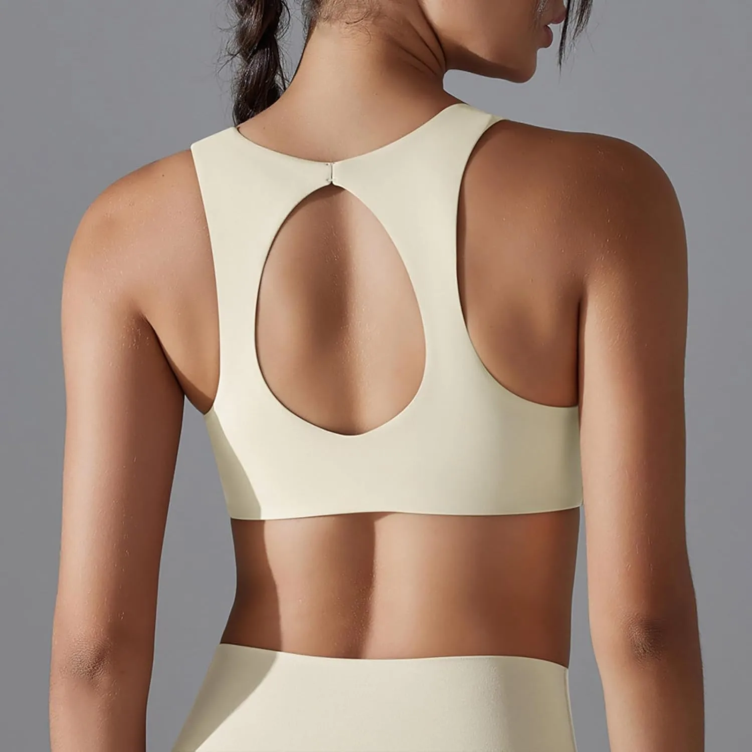 Womens Sports Bra High Impact Plus Size Bras Low Cut Beautiful Back Bras Soft Wirefree Bras Workout Fitness Yoga Bras