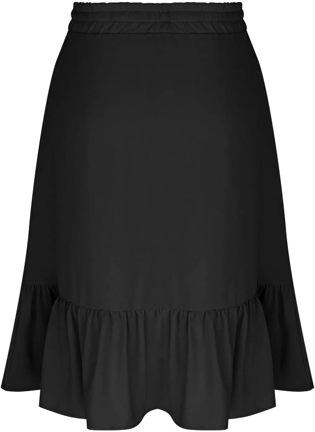 Women's Summer High Waisted Skirts Tiered Ruffle Skirts Boho Flowy Swing Pleated Skirt Casual A-Line Maxi Skirt