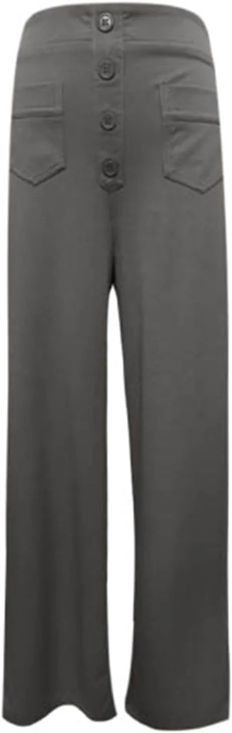 Womens Wide Leg Dress Pants Casual Dressy High Waist Work Pants Trendy Office Business Trousers with Pockets