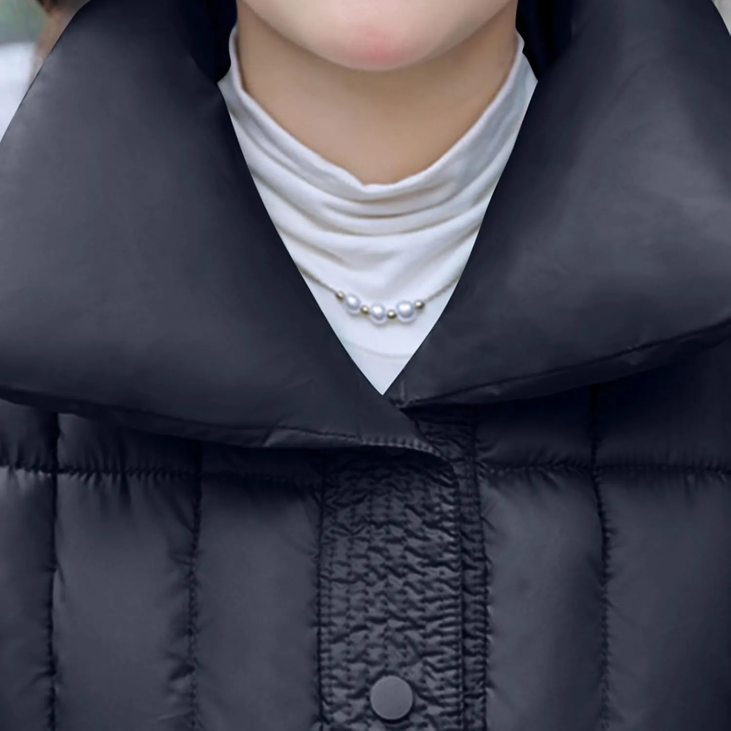 Womens Winter Coats Plus Size Long Puffer Jackets Thicken Baggy Lightweight Quilted Jackets Warm Down Coats Outerwear