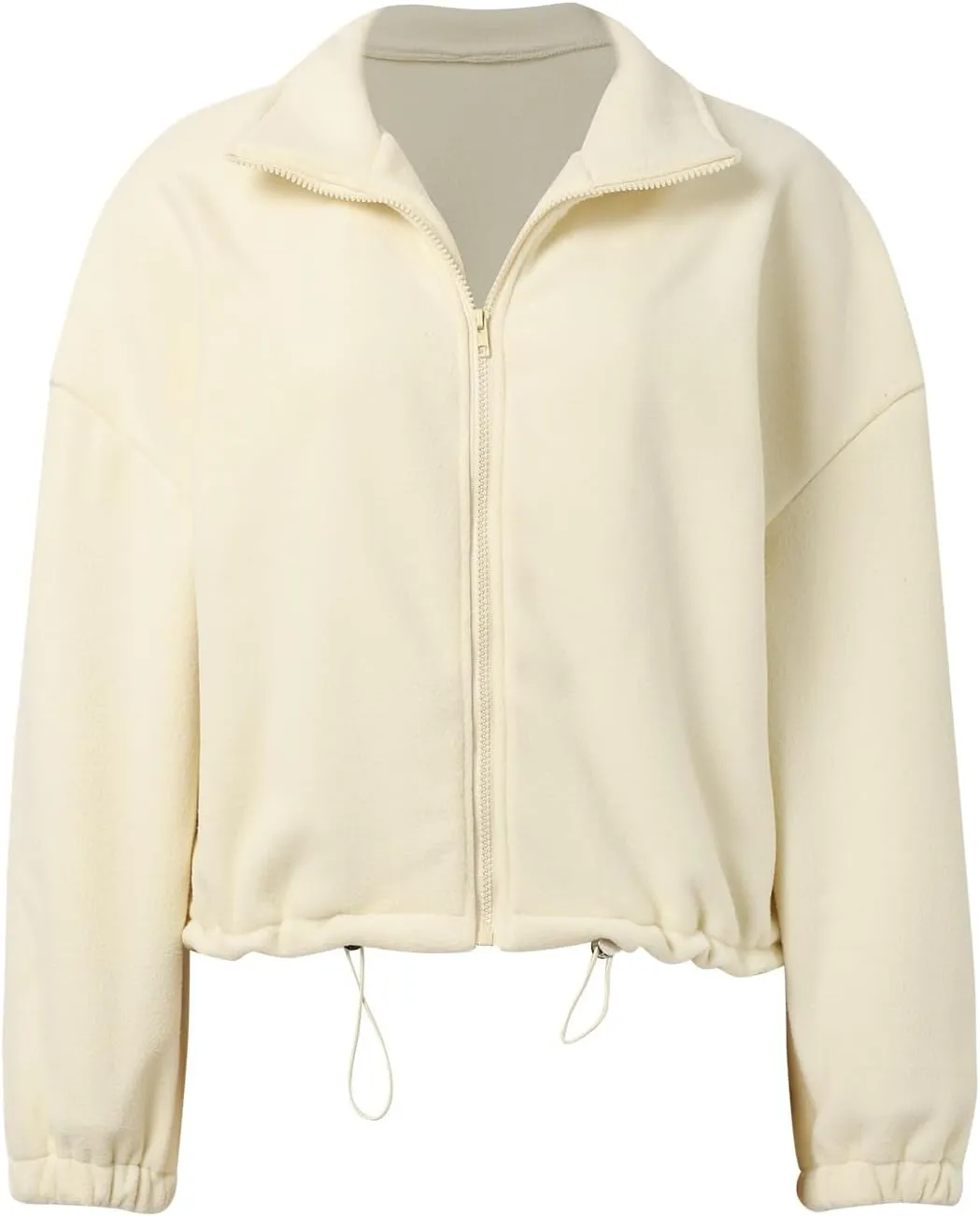 Womens Zip Up Hoodies Long Sleeve Crop Oversized Sweatshirts Sherpa Fall Outfits Fashion Clothes 2025