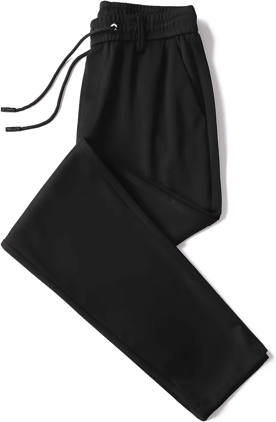 Work Pants for Men Classic Fit Flat Front Pants Lightweight Elastic Waist Golf Trousers with Pockets 2024