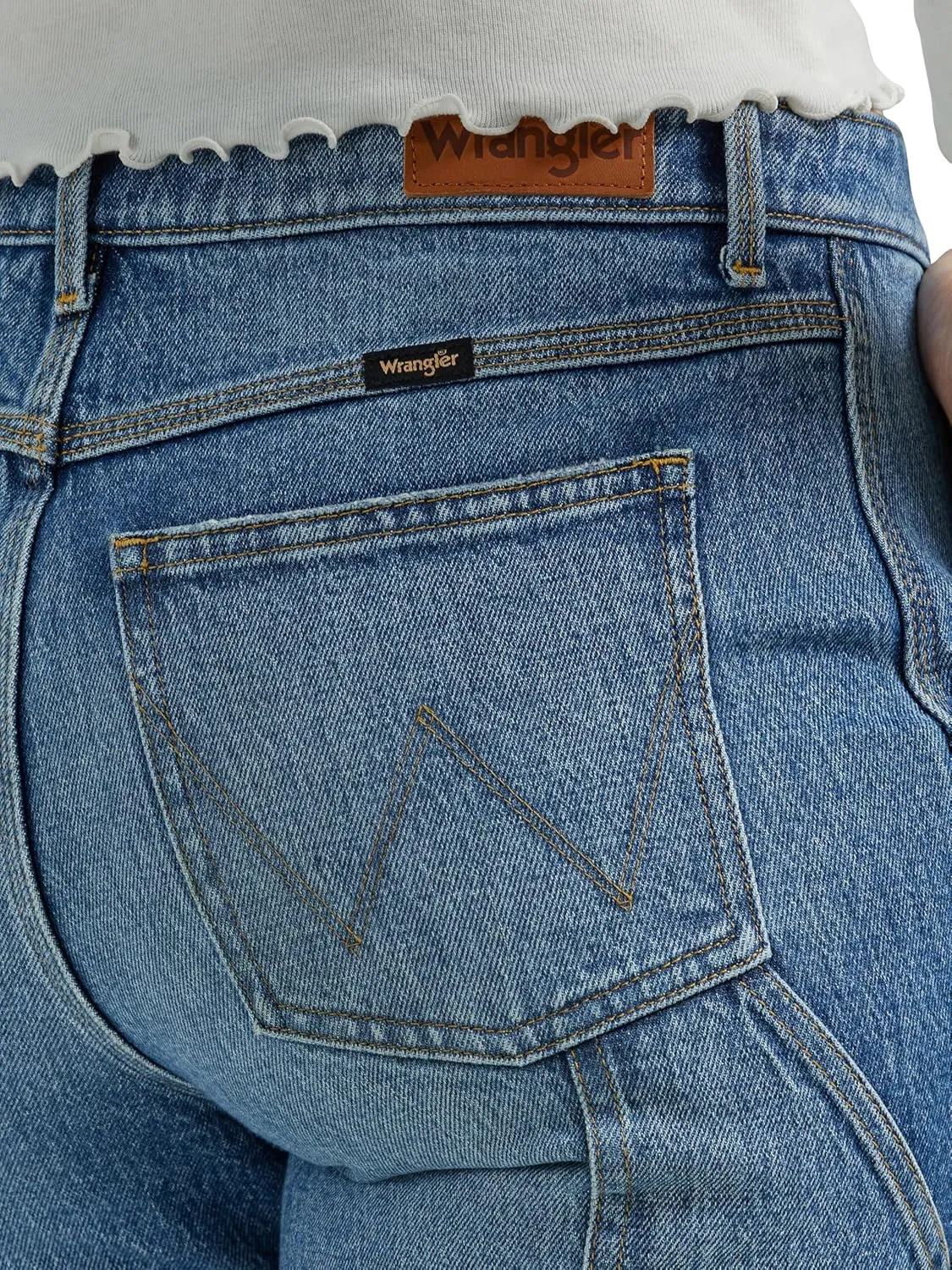 Wrangler Women's High Rise True Straight Leg Carpenter Jean