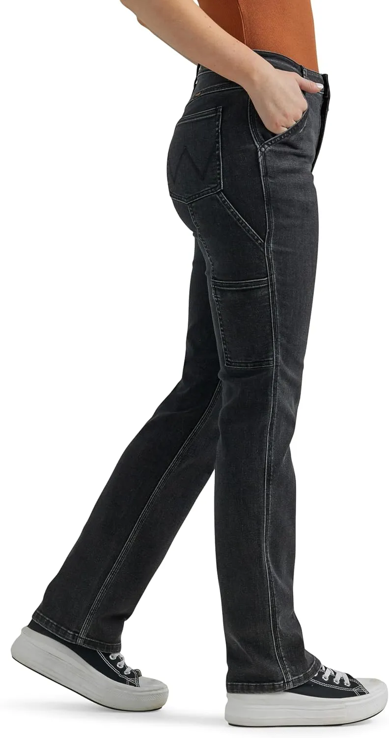 Wrangler Women's High Rise True Straight Leg Carpenter Jean