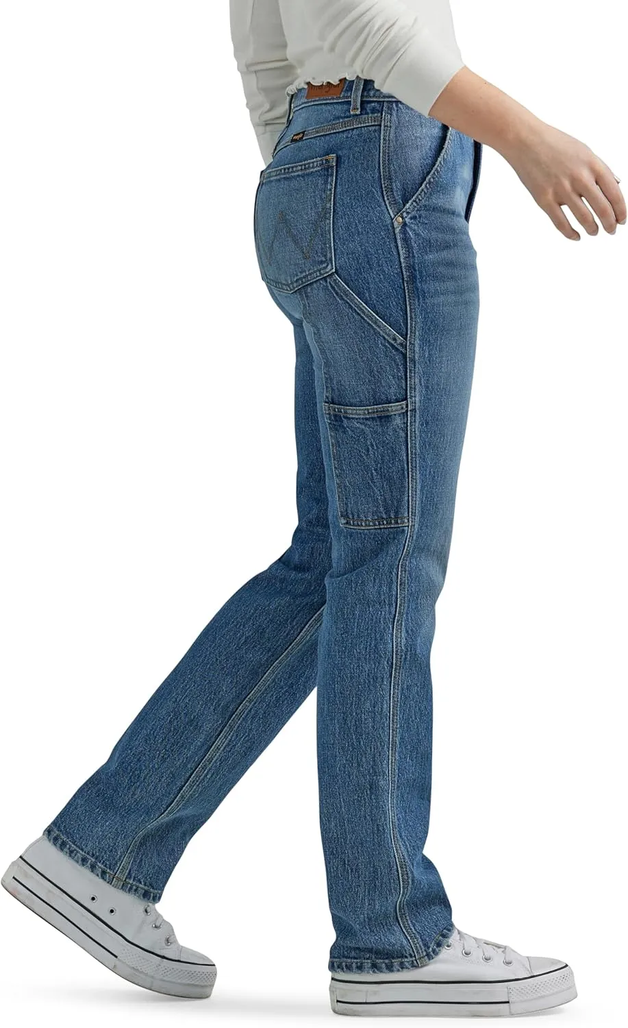 Wrangler Women's High Rise True Straight Leg Carpenter Jean