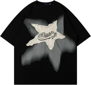 Y2k Vintage Tees for Men,90s Oversized T Shirts Y2k Tops Vintage Unisex Graphic Tees Streetwear