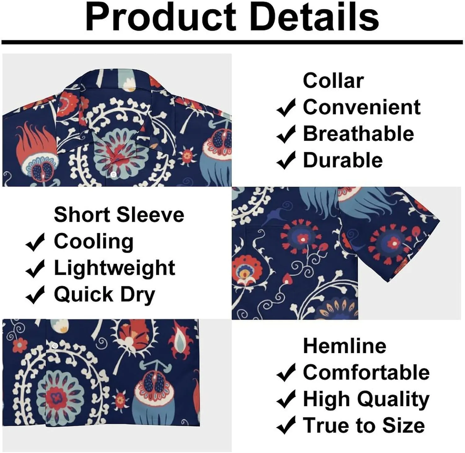Yellow Sweet Bananas Men's Shirts Hawaiian Casual Printed Button-Down Shirts Fun Short Sleeve Summer Beach Shirts