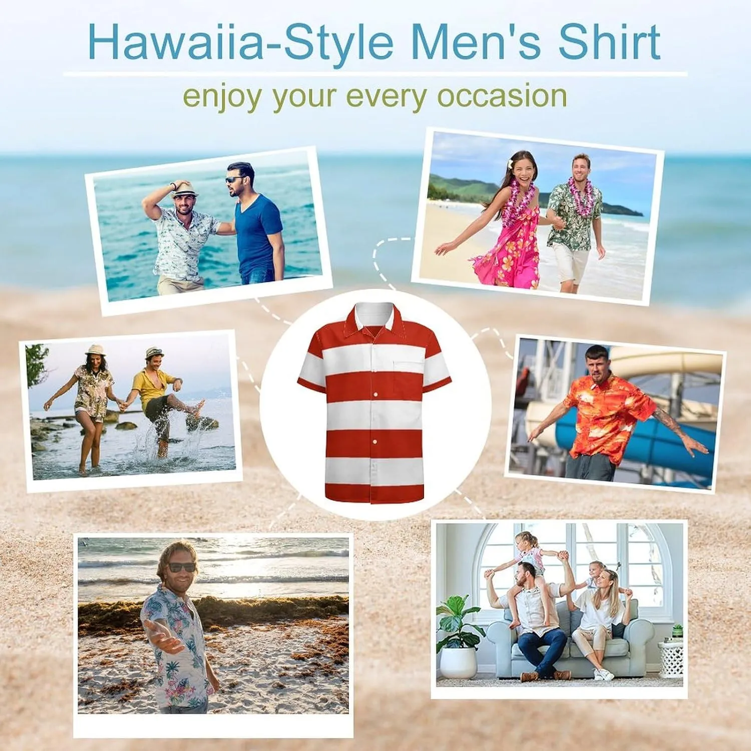 Yellow Sweet Bananas Men's Shirts Hawaiian Casual Printed Button-Down Shirts Fun Short Sleeve Summer Beach Shirts