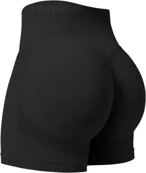 YEOREO Professional Women Workout Shorts 3.6" Scrunch Shorts Seamless High Waisted Contour Gym Yoga Biker Shorts