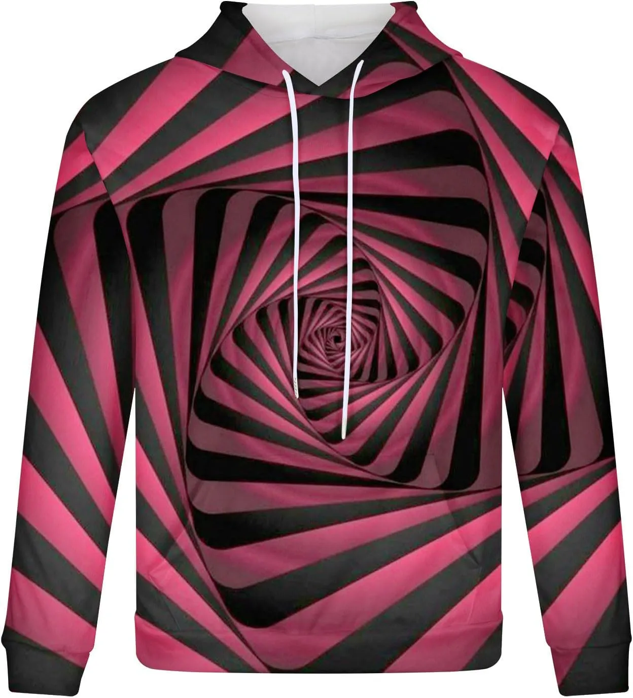 Zeiyignr 3D Relistic Printed Hoodies for Men Cool Graphic Hooded Sweatshirt Long Sleeve Pullover Sweater Casual Comfy Hoodie