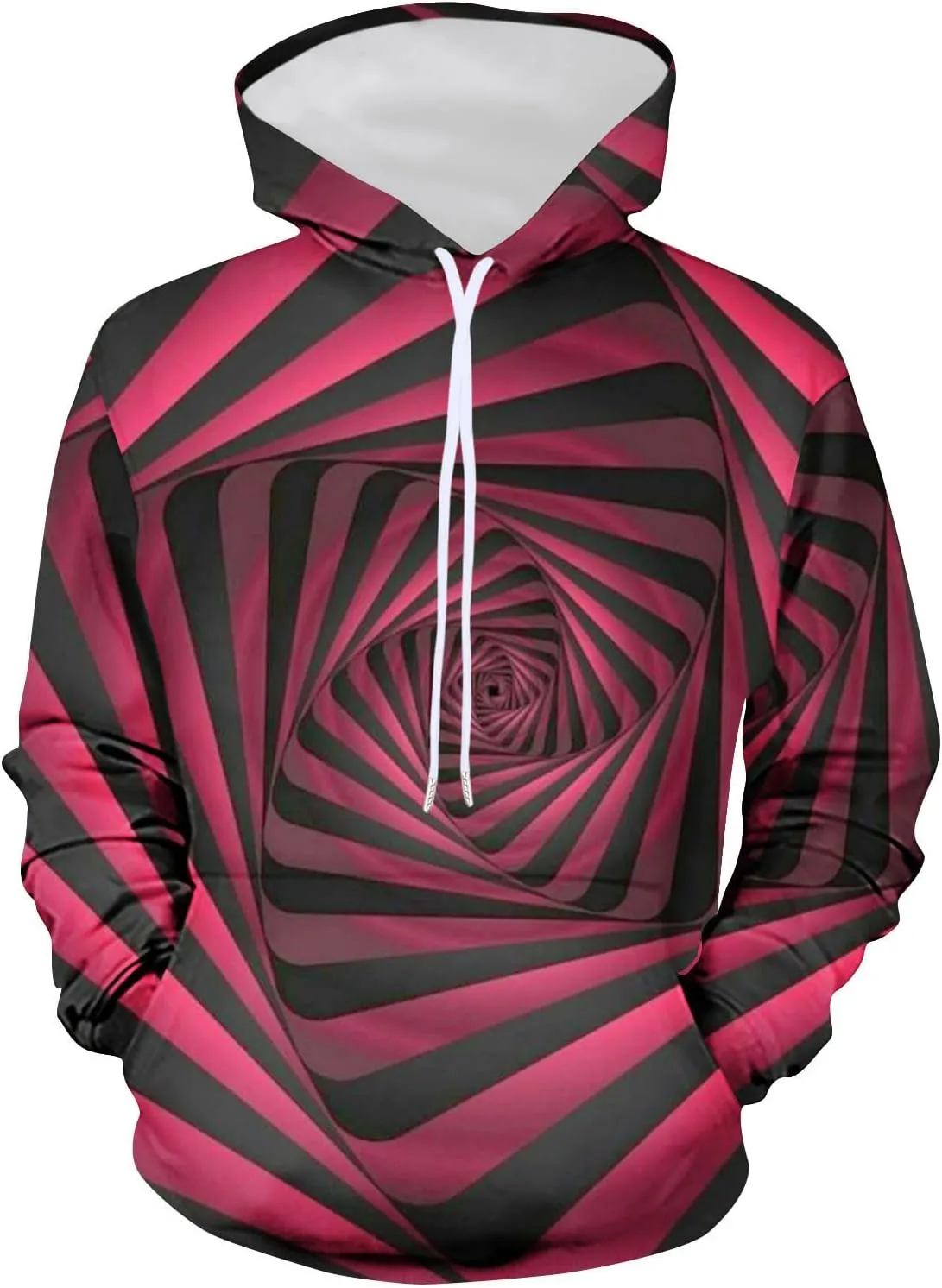 Zeiyignr 3D Relistic Printed Hoodies for Men Cool Graphic Hooded Sweatshirt Long Sleeve Pullover Sweater Casual Comfy Hoodie